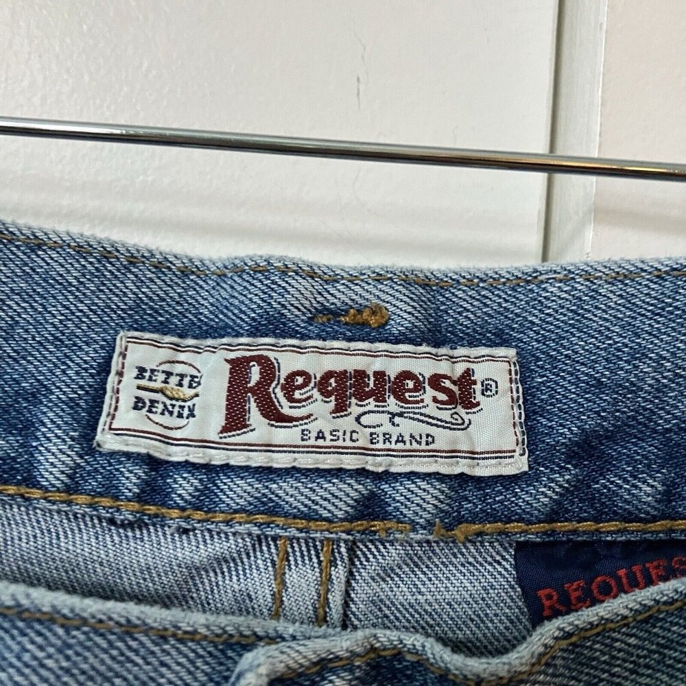 Vintage Request Jeans 2000s 90s 36" Blue Straight Leg Denim Dad Mom Y2K - Picture 5 of 10